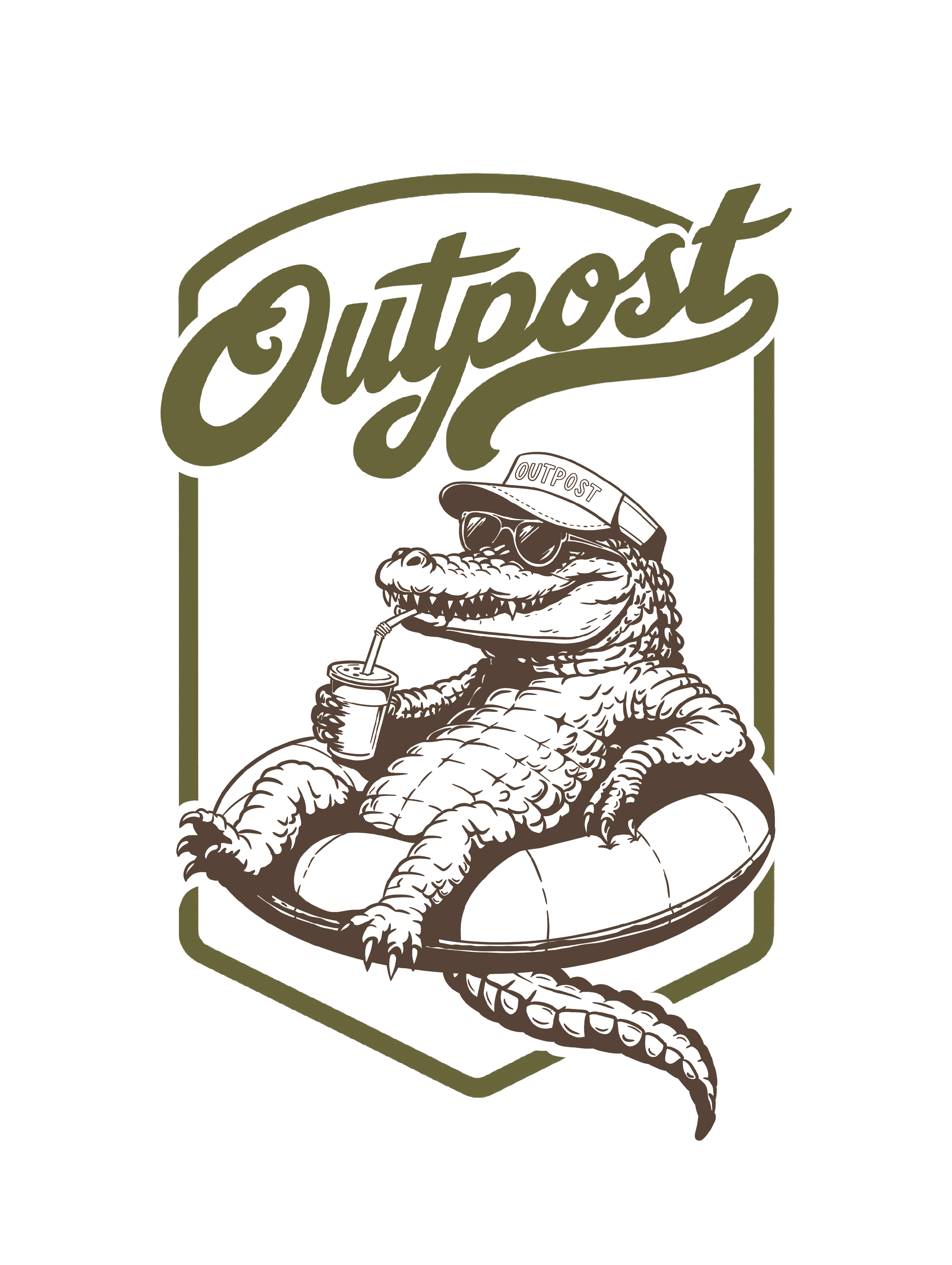 OUTPOST COLLECTIVE shield lockup